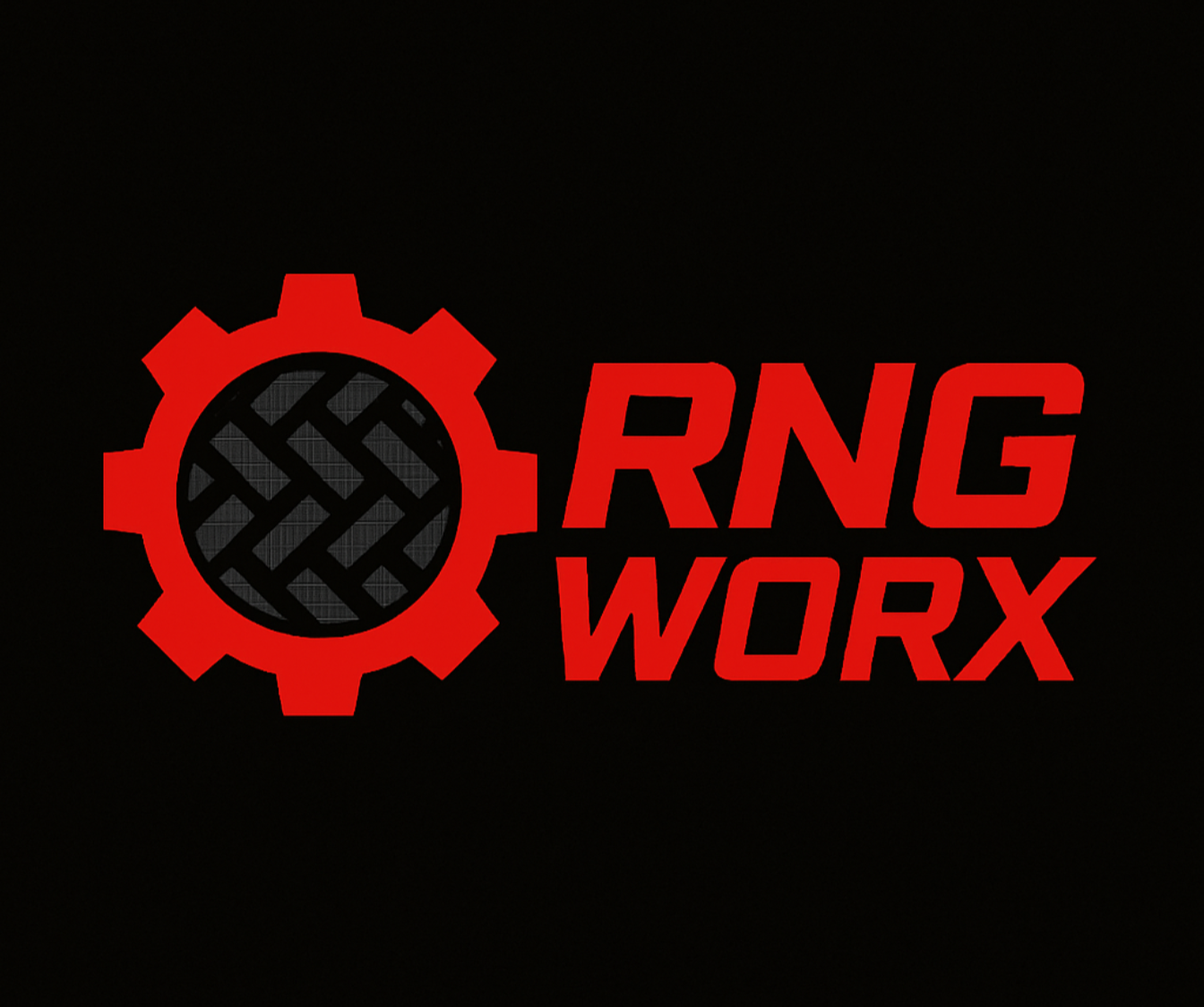RNG WORX gear and tire logo